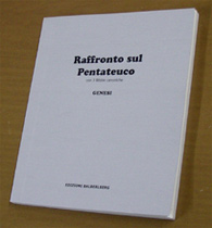 Raffronto sul Pentateuco - Primo volume - Edizioni BALBELBERG
